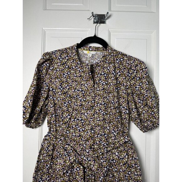 Boden Tiered Floral Paisley Print Tie Waist Shirtdress 6L DO346 NWT - Picture 2 of 14